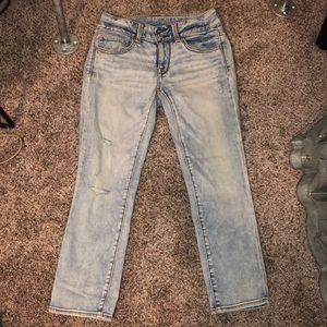 cropped jeans